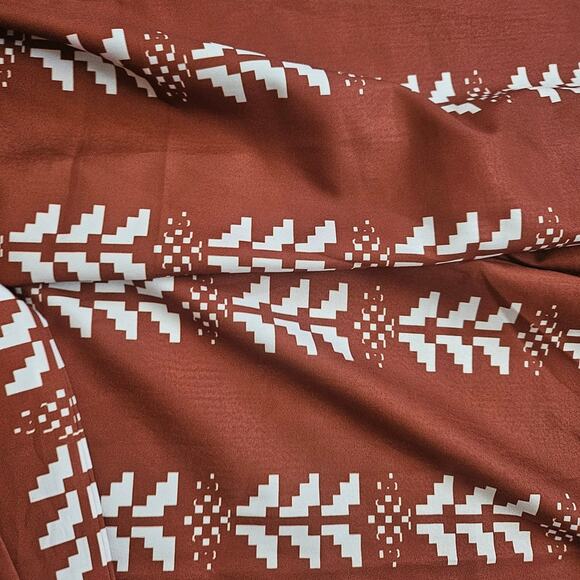 Rust and White Romper - Picture 2 of 5